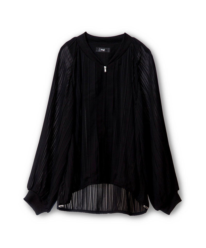  「ランダムプリーツリブブルゾン」|ブルゾン・スタジャン|