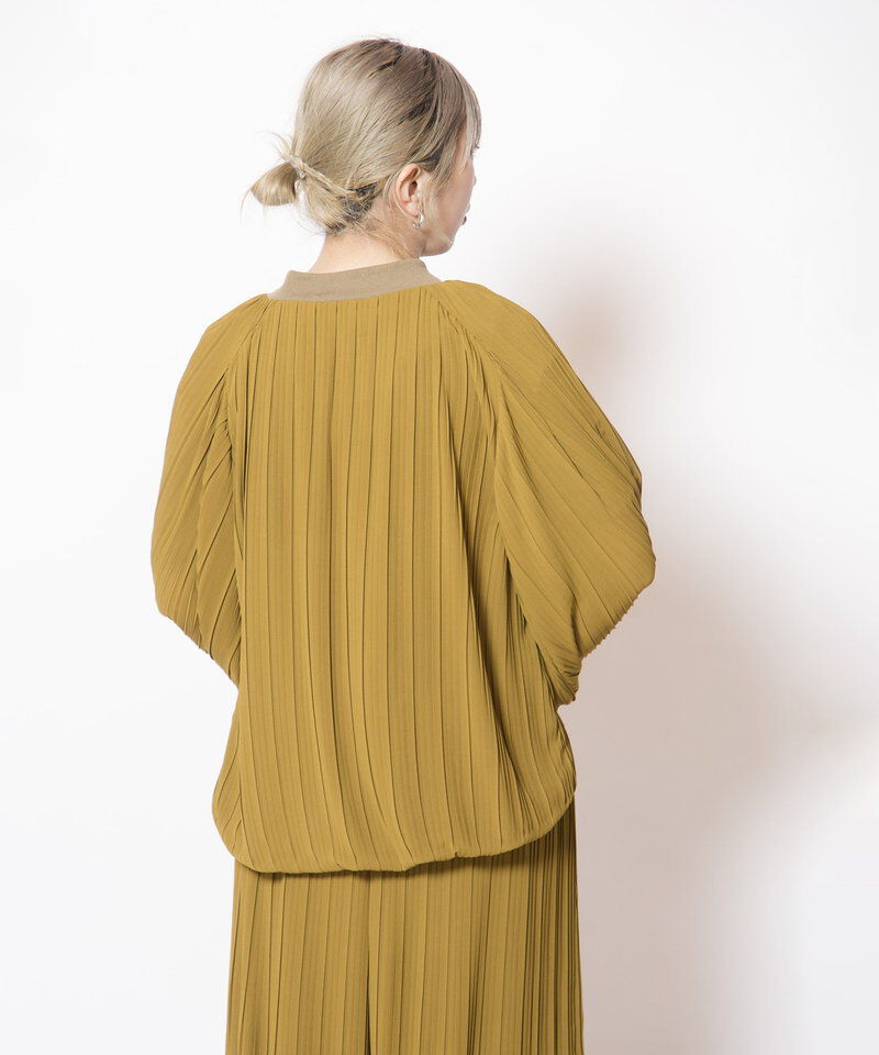  「ランダムプリーツリブブルゾン」|ブルゾン・スタジャン|