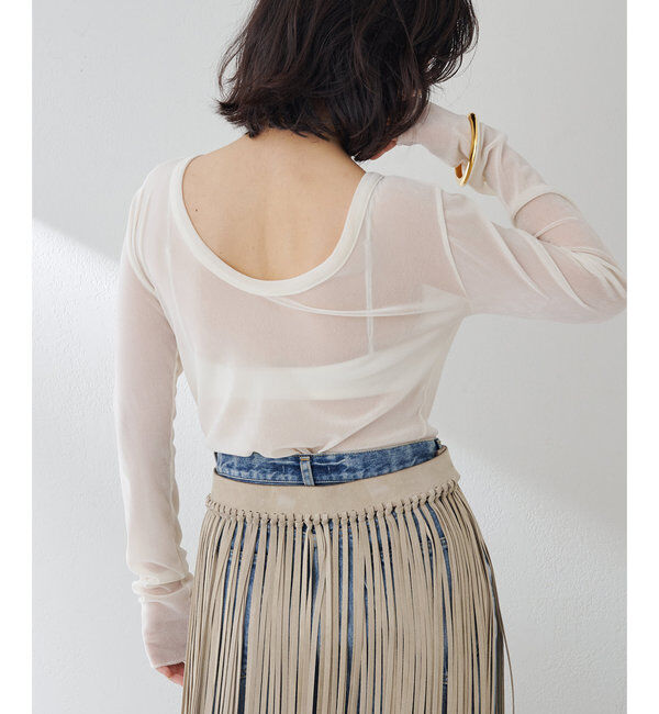  「フロッキーバックシャンカットソー」|Tシャツ・カットソー|