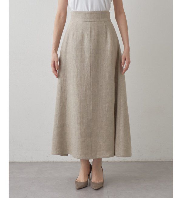 Drawing Numbers「【Drawing Numbers】ヘビーリネンフレアスカート」|スカート|