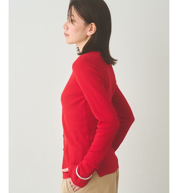  「シアーリブニットカーディガン」|ニット・セーター|