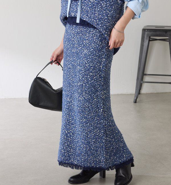  「ツイードライクニットスカート」|スカート|