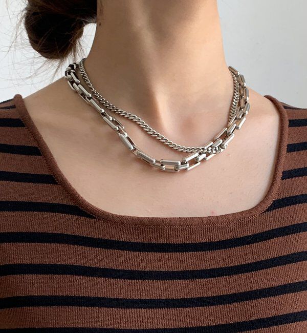  「ボーダースクエアニットタンク」|ニット・セーター|