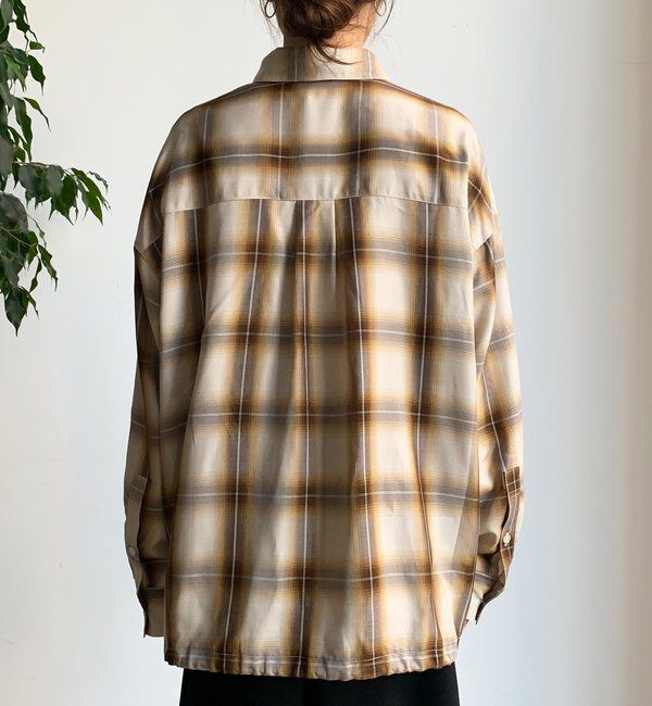  「オンブレチェックドロストシャツ」|シャツ・ブラウス|