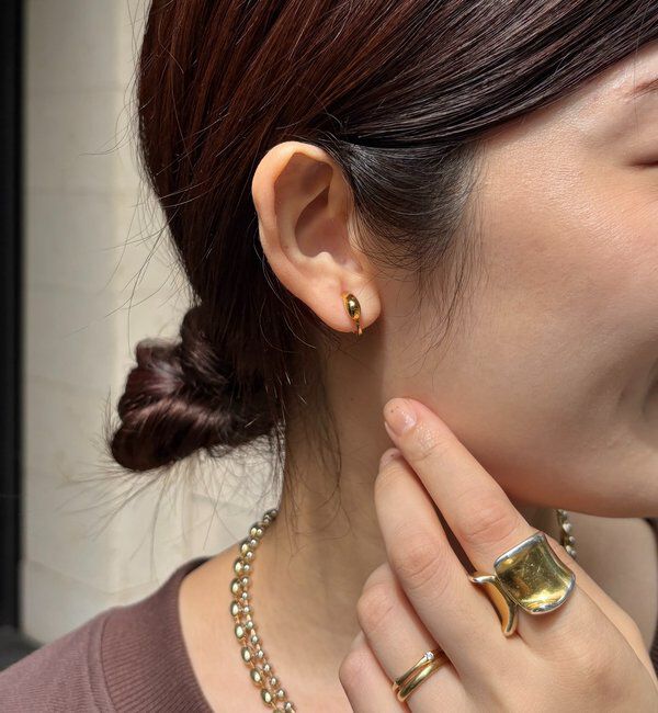  「【インフルエンサーOKOCHI企画】ドロップイヤリングmini」|ピアス|ゴールド