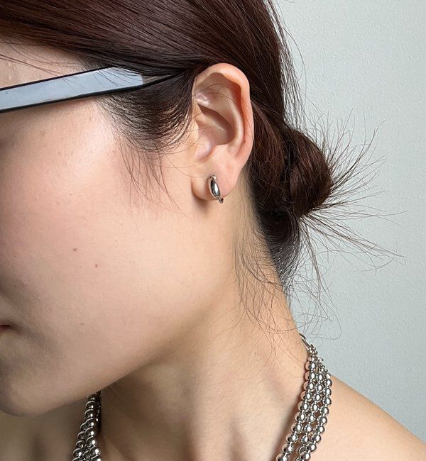  「【インフルエンサーOKOCHI企画】ドロップイヤリングmini」|ピアス|シルバー