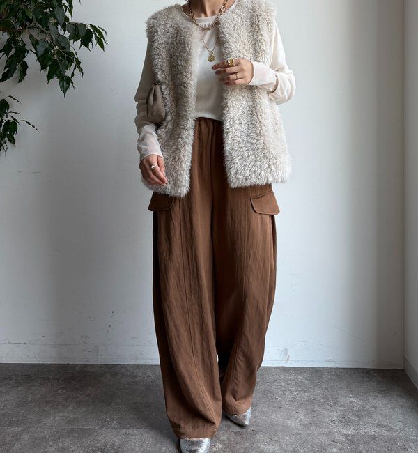  「【WEB限定】カーゴタックコクーンパンツ」|チノ|