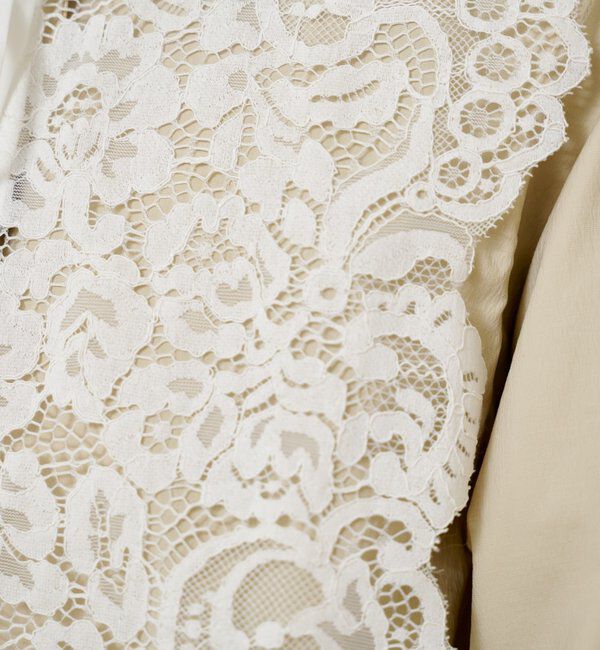  「レース付きフレアトレンチコート」|トレンチコート|