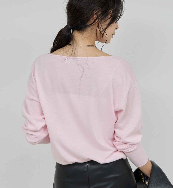  「【手洗い可】メリノウールニットプルオーバー」|ニット・セーター|