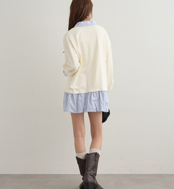  「バルーン切り替えミニワンピース」|ワンピース|