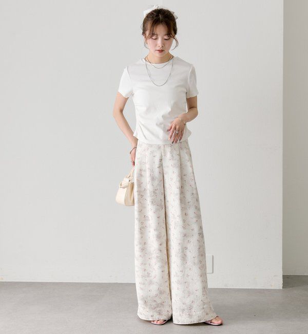  「サイドギャザーチビTシャツ」|Tシャツ・カットソー|