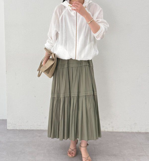  「サテンティアードキャミワンピース」|ワンピース|