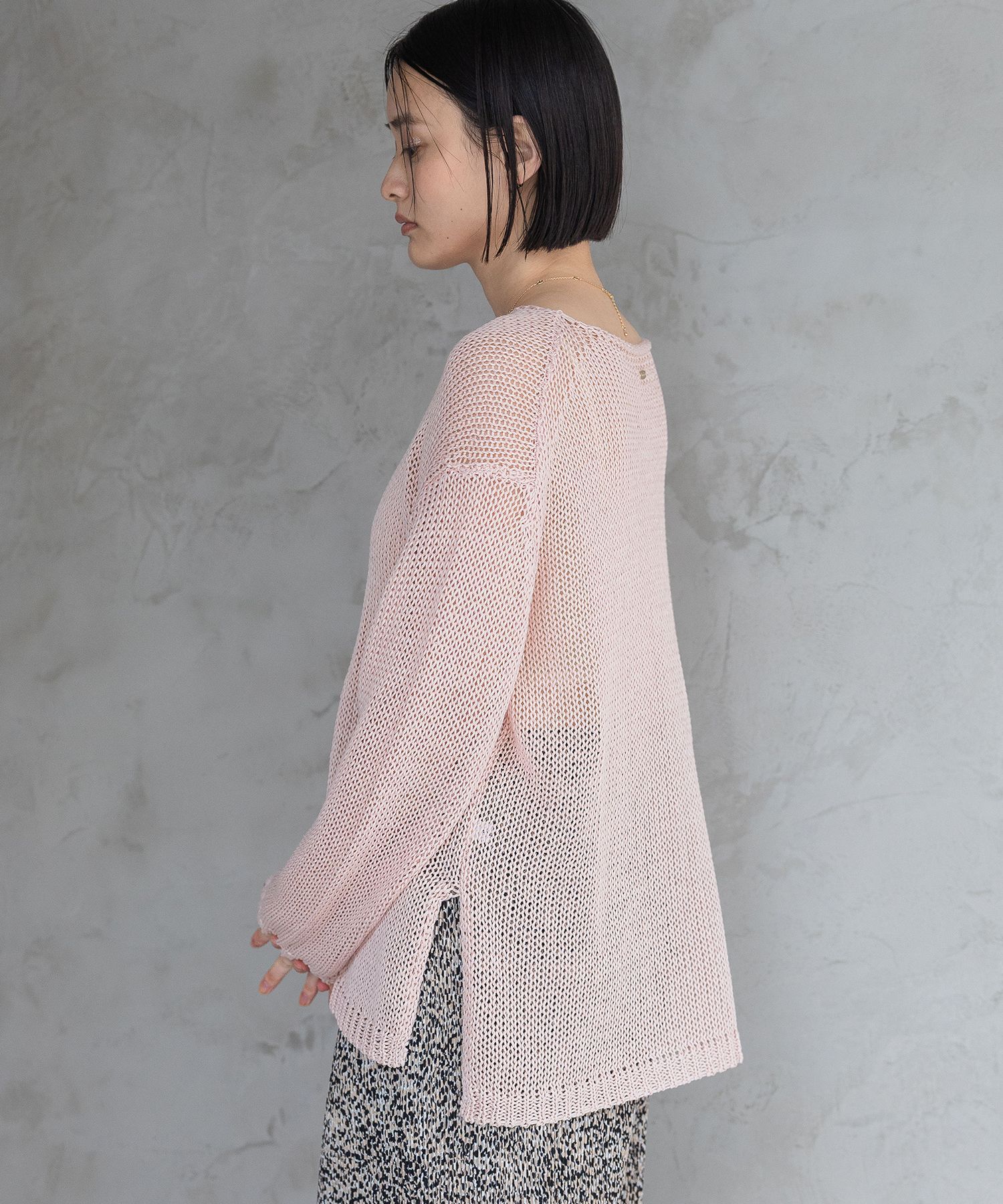 A part by 「リネンコンメッシュプルオーバー」|ニット・セーター|