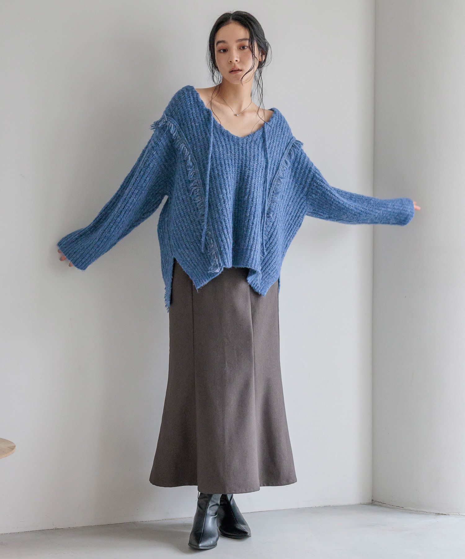 LOWRYS FARM「ウールライクマーメイドスカート」|スカート|