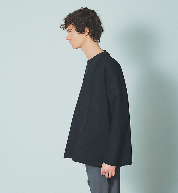 ABAHOUSE「ネオスウェード ボタンレス カーディガン」|カーディガン|