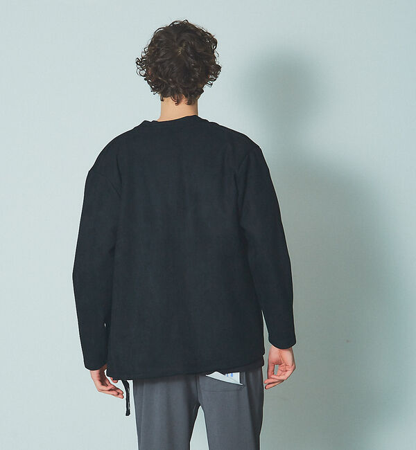 ABAHOUSE「ネオスウェード ボタンレス カーディガン」|カーディガン|