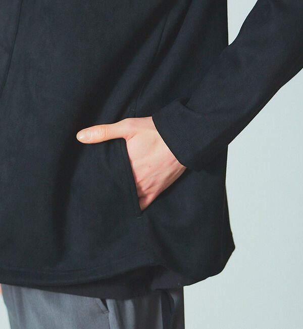 ABAHOUSE「ネオスウェード ボタンレス カーディガン」|カーディガン|