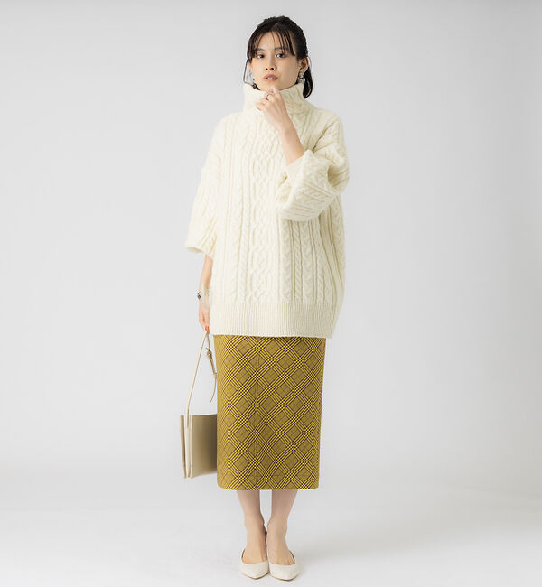 Rouge vif「チェックタイトスカート」|スカート|