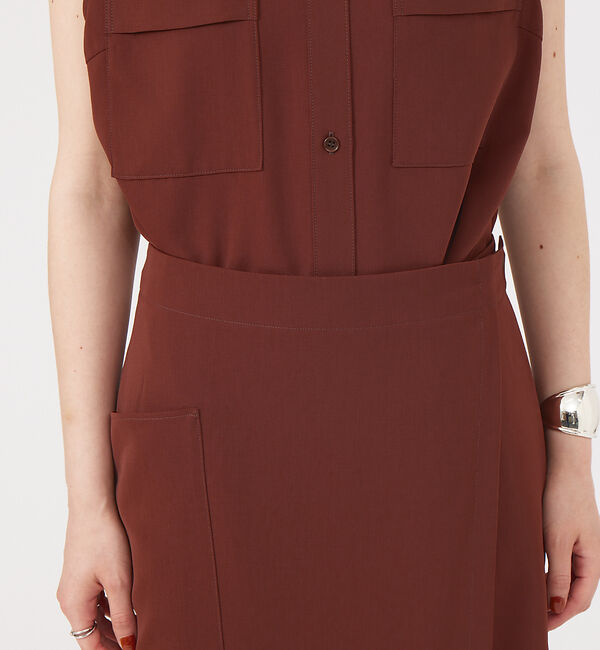 Rouge vif「【セットアップ対応】ラップスカート」|スカート|