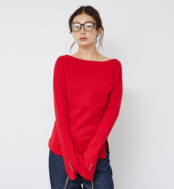 Rouge vif「総針フレアスリーブプルオーバー」|ニット・セーター|