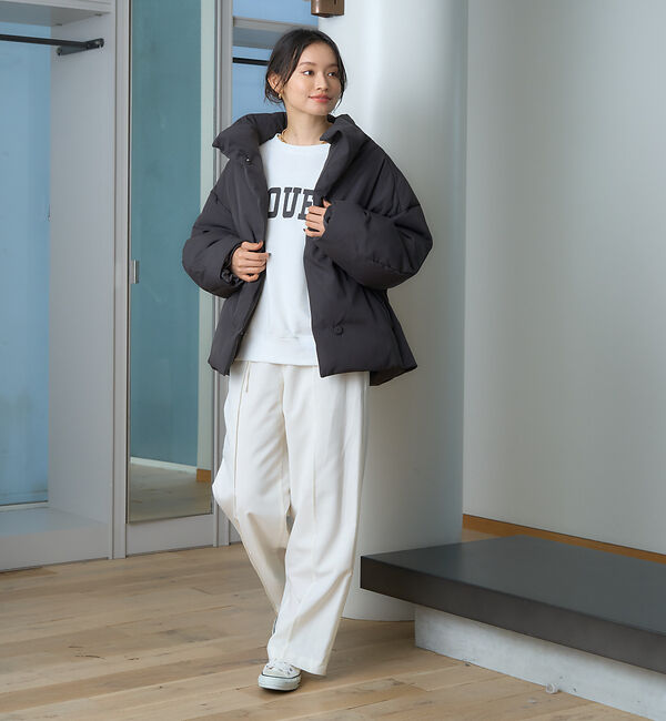 Rouge vif「スタンドカラーダウンコート」|ダウン|