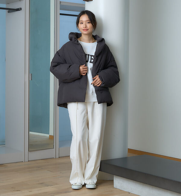 Rouge vif「スタンドカラーダウンコート」|ダウン|