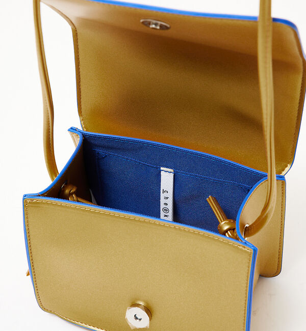 Rouge vif「【cheek/チーク】ライン ミニショルダーバッグ / メタリック」|ショルダー・メッセンジャー|