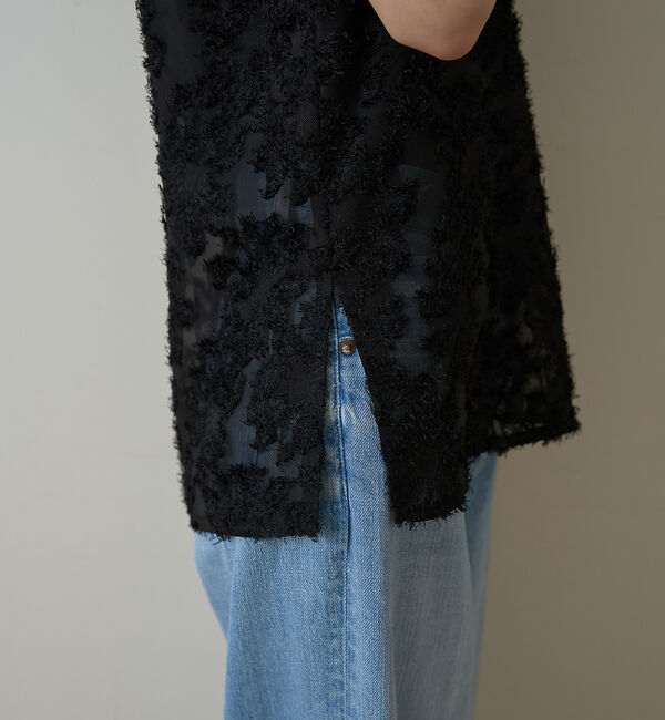 Rouge vif「【一部店舗限定】フラワーフェザーアメスリブラウス」|シャツ・ブラウス|