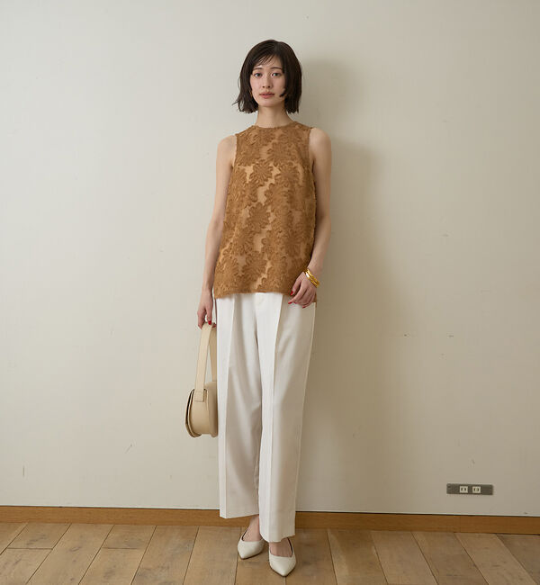 Rouge vif「【一部店舗限定】フラワーフェザーアメスリブラウス」|シャツ・ブラウス|