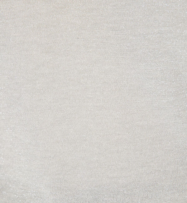 qualite「【大人の上品なシアー】ラメクルーネックニット」|キャミソール|