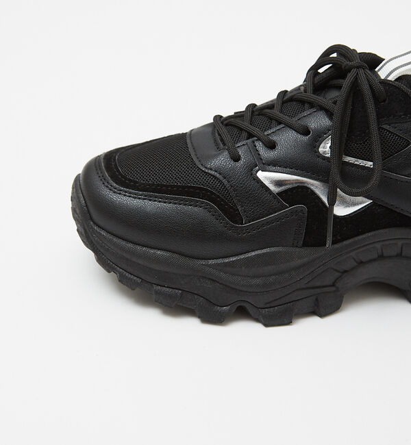 AU BANNISTER「【販売店舗限定】厚底/軽量 メタリックポイント スニーカー」|スニーカー|