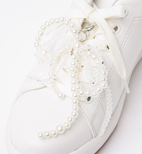 AU BANNISTER「リボンチャーム（パール&times;ビーズ）」|シューケア|