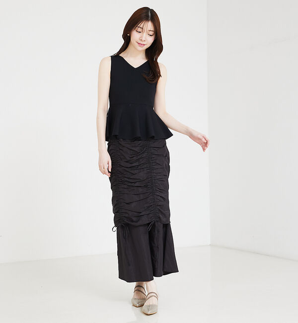 SELFIST「ギャザーレイヤードスカート」|スカート|