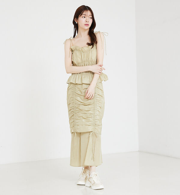 SELFIST「ギャザーレイヤードスカート」|スカート|