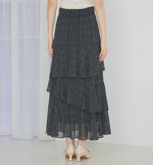SELFIST「ティアードドットフリルスカート」|スカート|