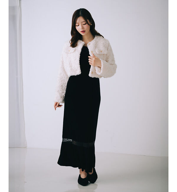 SELFIST「2wayベロアマーメイドワンピース」|ワンピース|