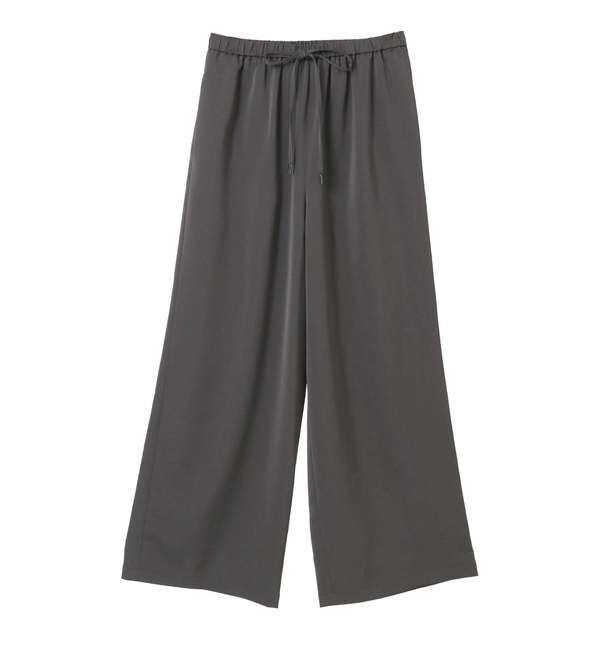 Liesse「サテンドロストパンツ」|その他|チャコールグレー