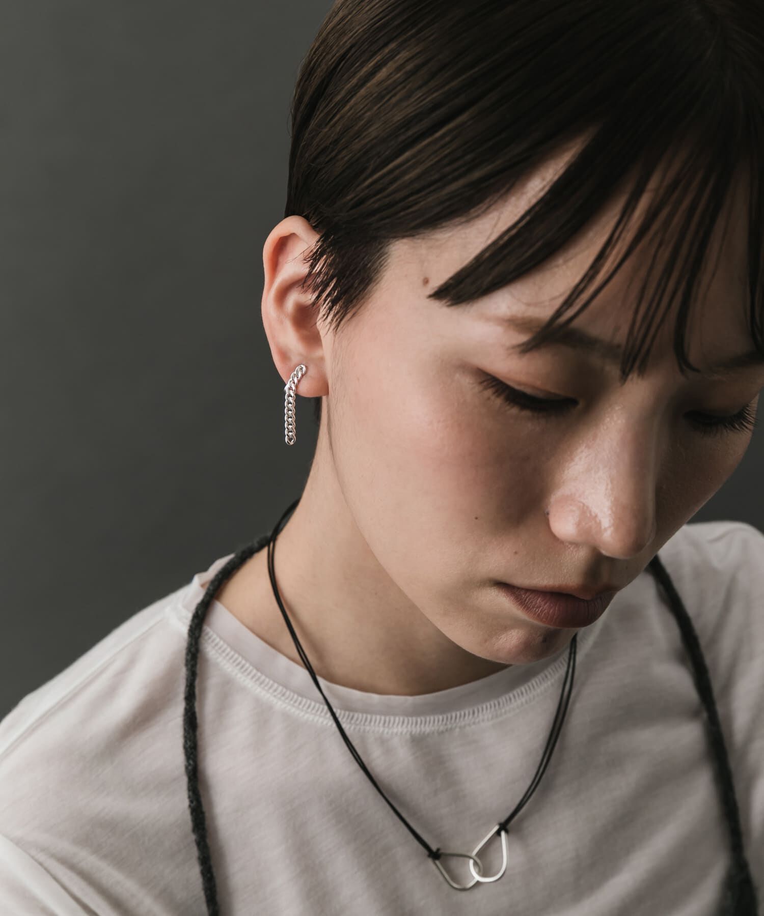 SMELLY「SMELLY so&rsquo;　asymmetry chain earring」|イヤリング|