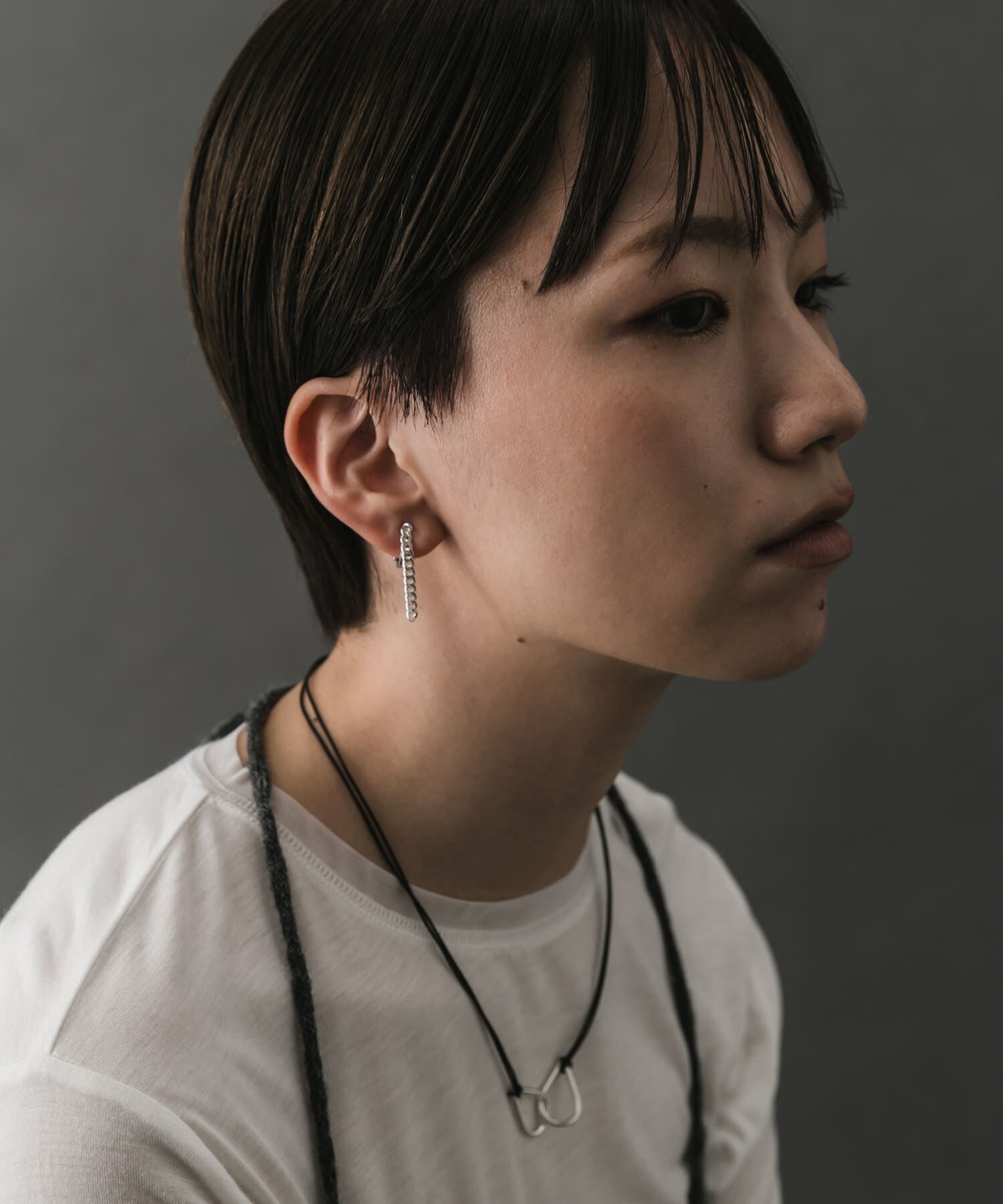 SMELLY「SMELLY so&rsquo;　asymmetry chain earring」|イヤリング|