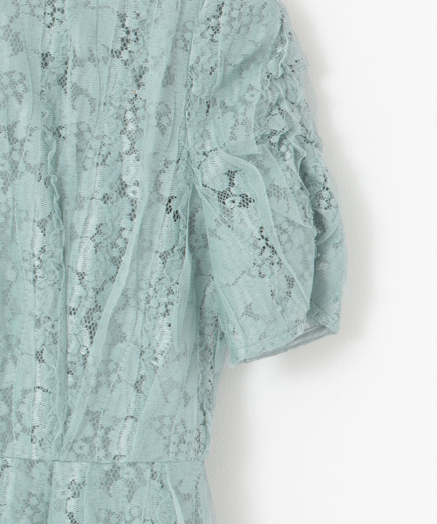 URBAN RESEARCH ROSSO「kaene　リボンチュールエプロンドレス」|ワンピース|