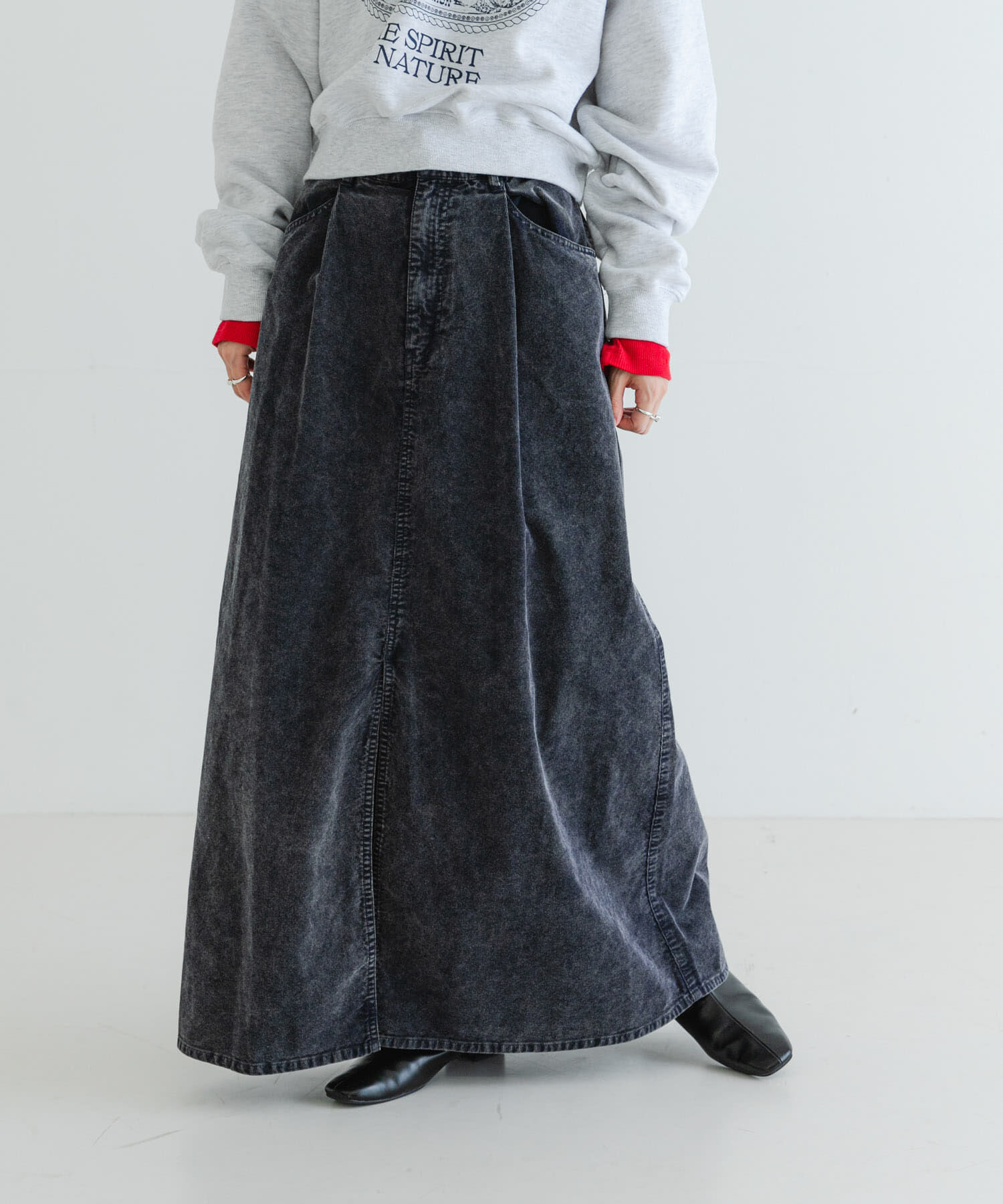 URBAN RESEARCH「ガーメントダイコーデュロイスカート」|スカート|