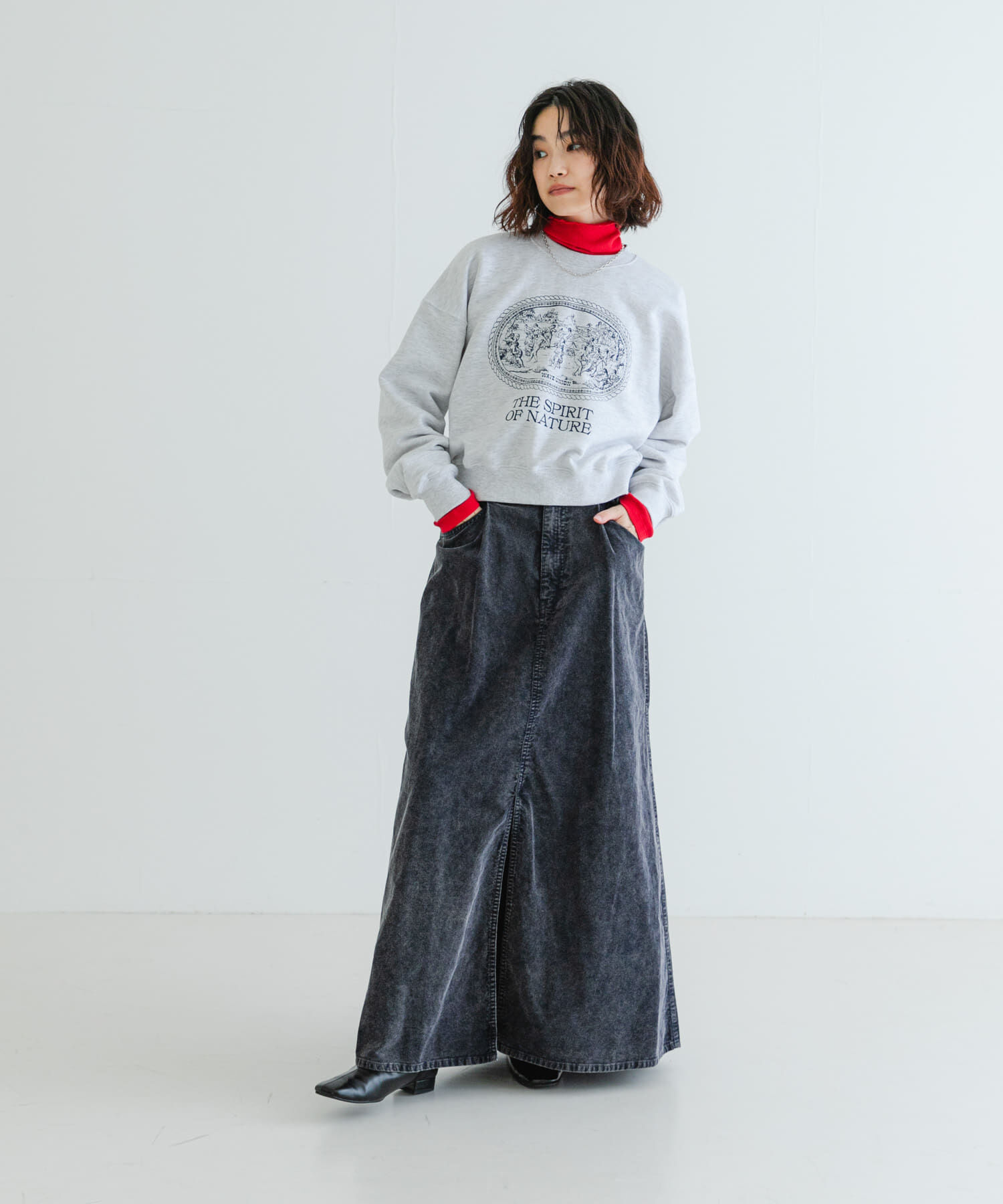 URBAN RESEARCH「ガーメントダイコーデュロイスカート」|スカート|