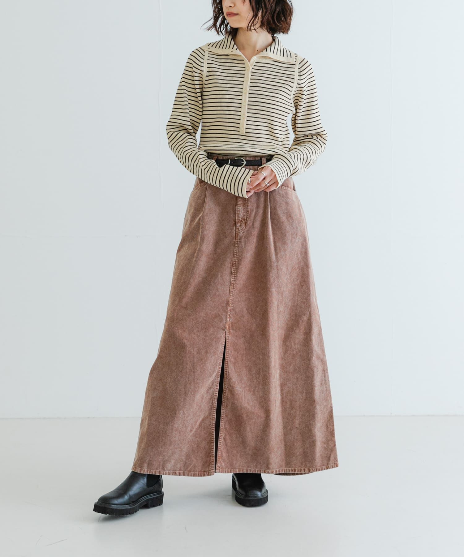 URBAN RESEARCH「ガーメントダイコーデュロイスカート」|スカート|