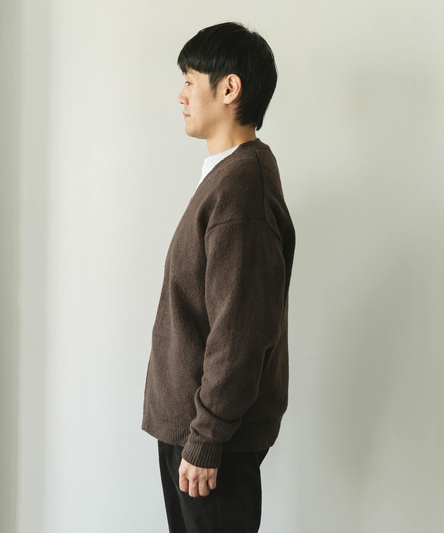 URBAN RESEARCH DOORS「AIR FIT Vネックカーディガン」|カーディガン|