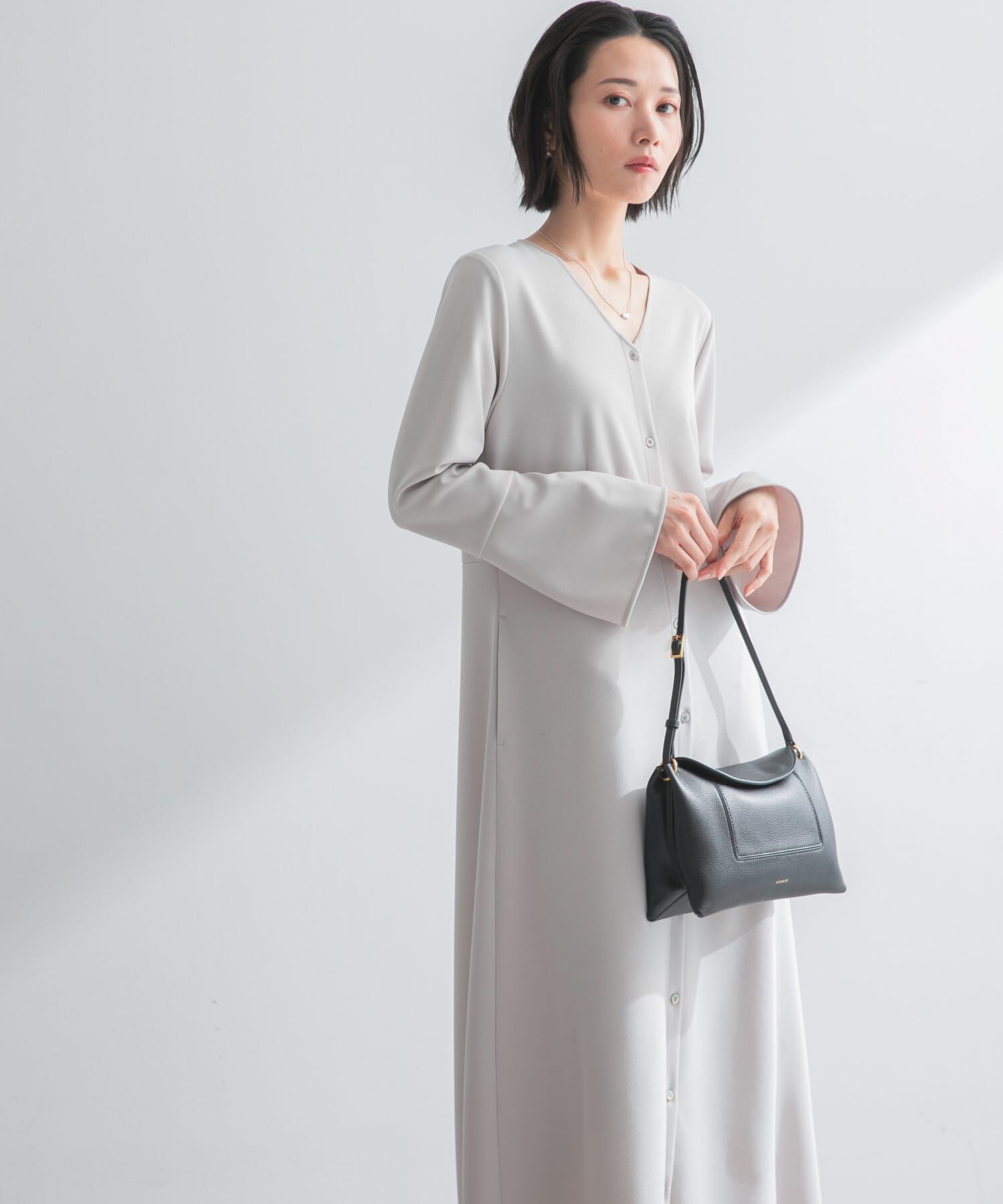 URBAN RESEARCH ROSSO「ストレッチジョーゼットワンピース」|ワンピース|