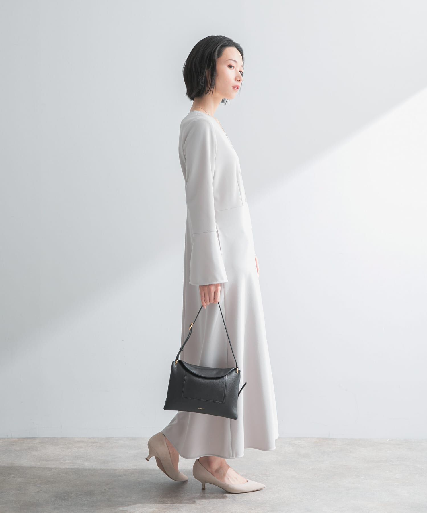 URBAN RESEARCH ROSSO「ストレッチジョーゼットワンピース」|ワンピース|