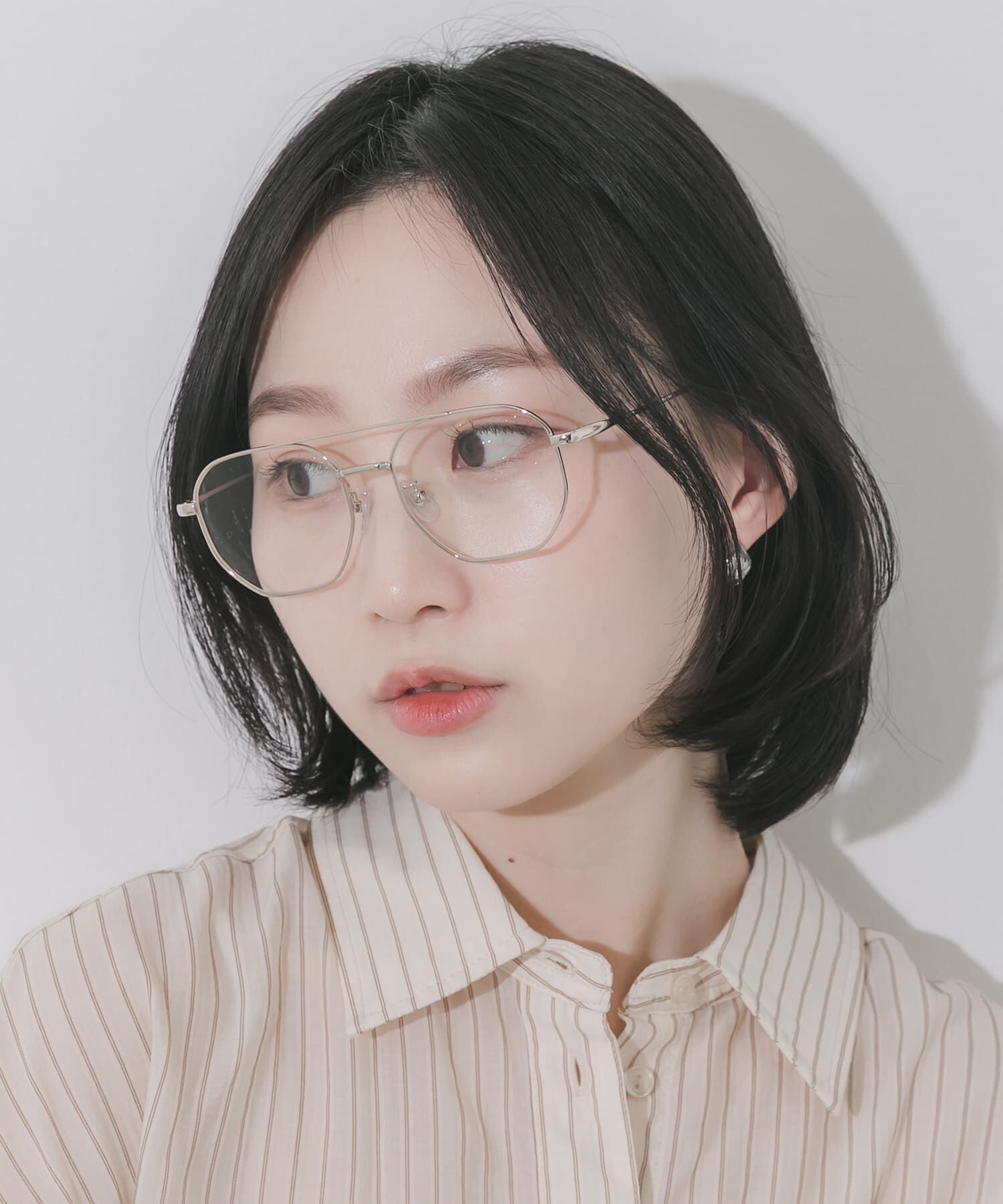 SMELLY「ダブルブリッジダテメガネ」|メガネ|