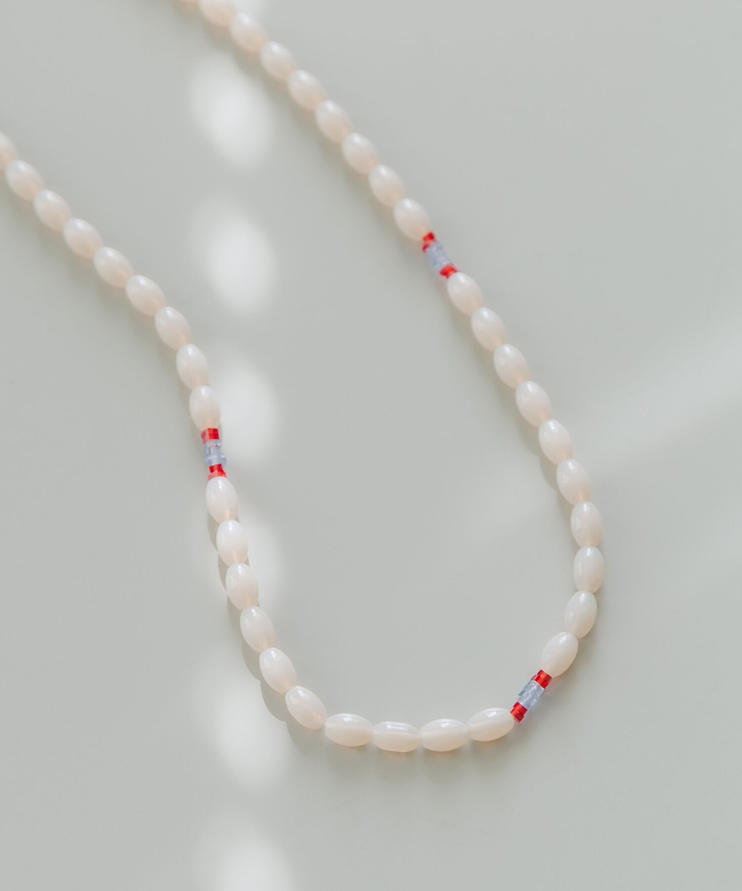 SMELLY「ステンレスポイントカラービーズネックレス」|ネックレス|