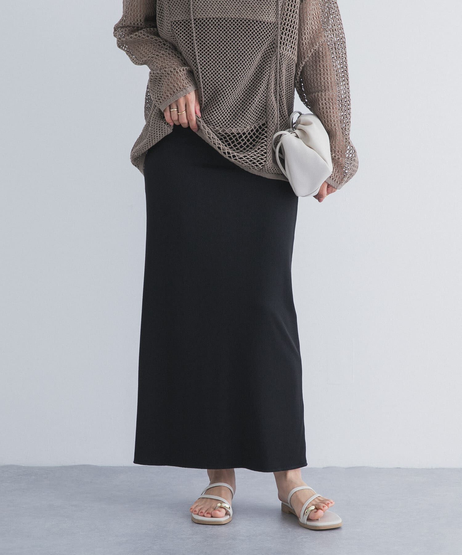 URBAN RESEARCH DOORS「リバーシブルテレコカットスカート」|スカート|