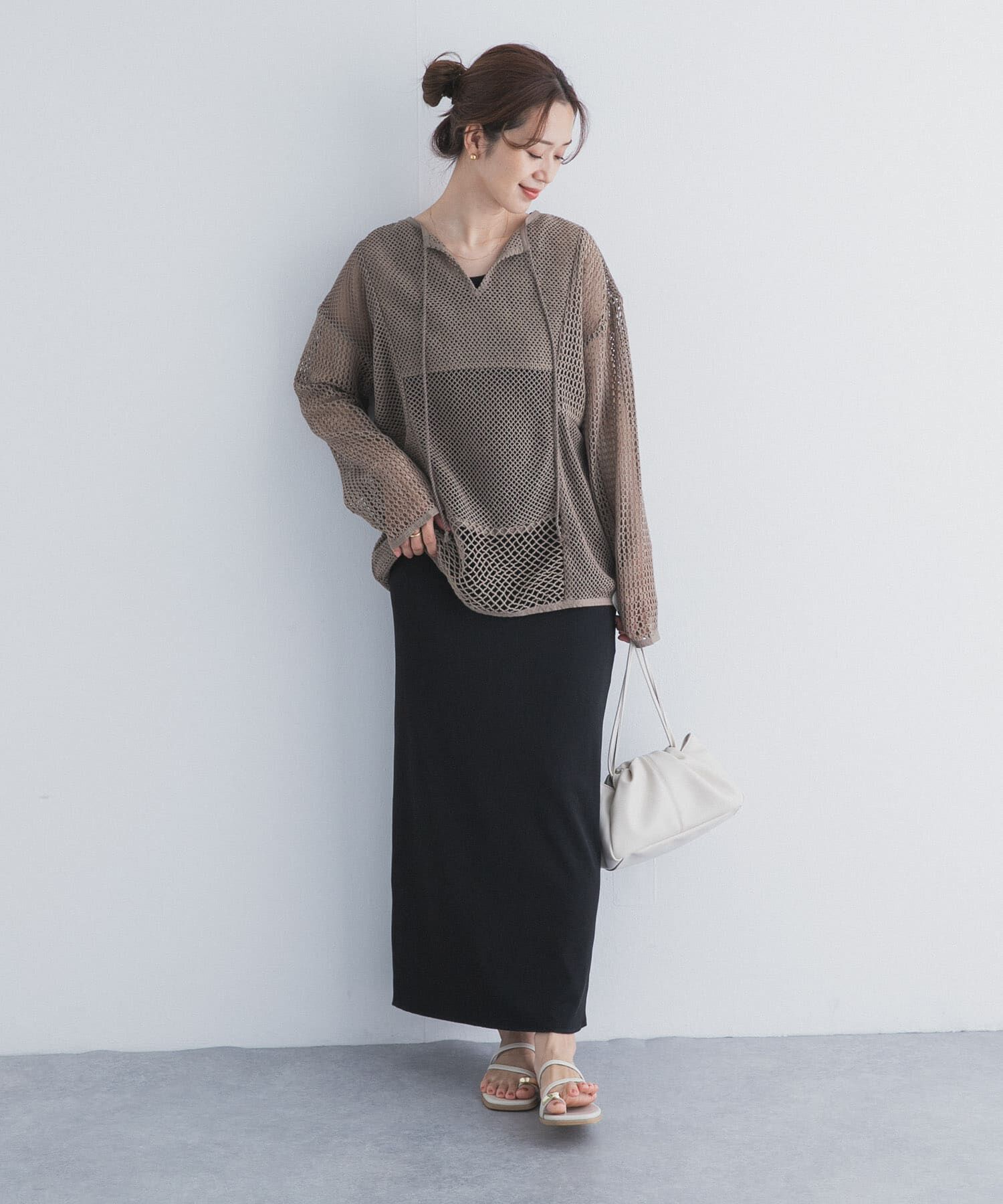 URBAN RESEARCH DOORS「リバーシブルテレコカットスカート」|スカート|